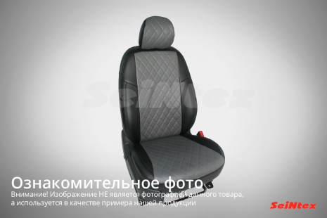 Чехлы из экокожи Ромб для Mitsubishi Lancer X SD (с з.п.) 2007-
