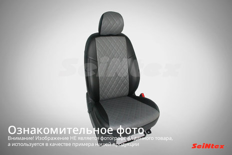 Чехлы из экокожи Ромб для Nissan Almera IV цельная 2013-