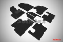 Ворсовые коврики LUX для KIA Sorento Prime (3 ряда) 2015-н.в.